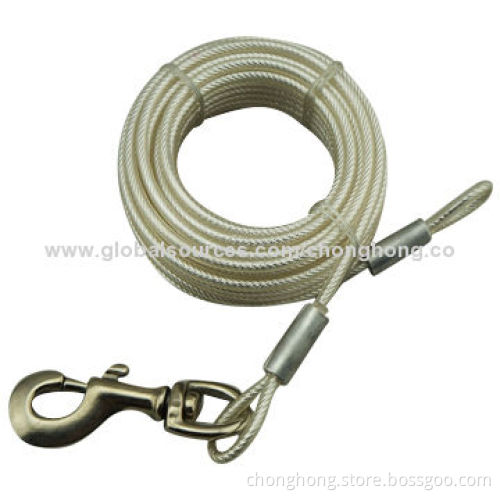 PVC Coated Steel Wire Rope Sling, Made of Galvanized Steel and Stainless Steel AISI304 or AISI316